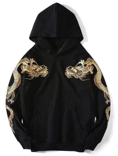 HOODIE NAGA EMAS CINA