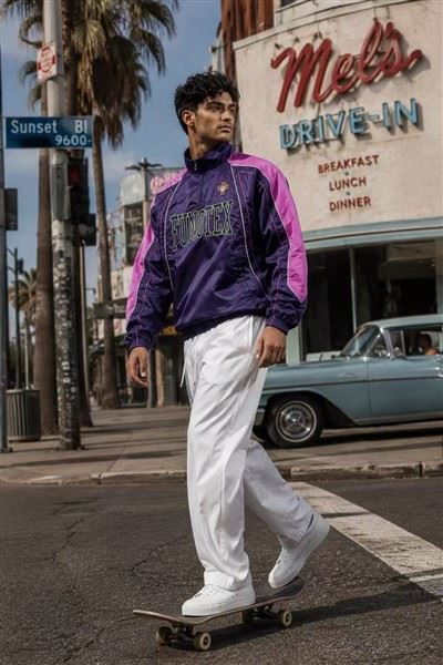 Men's Half-zip Shiny Piping Track Jacket Pullover price