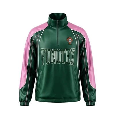 Men's Half-zip Shiny Piping Track Jacket Pullover factory