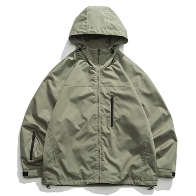 Jaket Pria Berkerudung Hijau